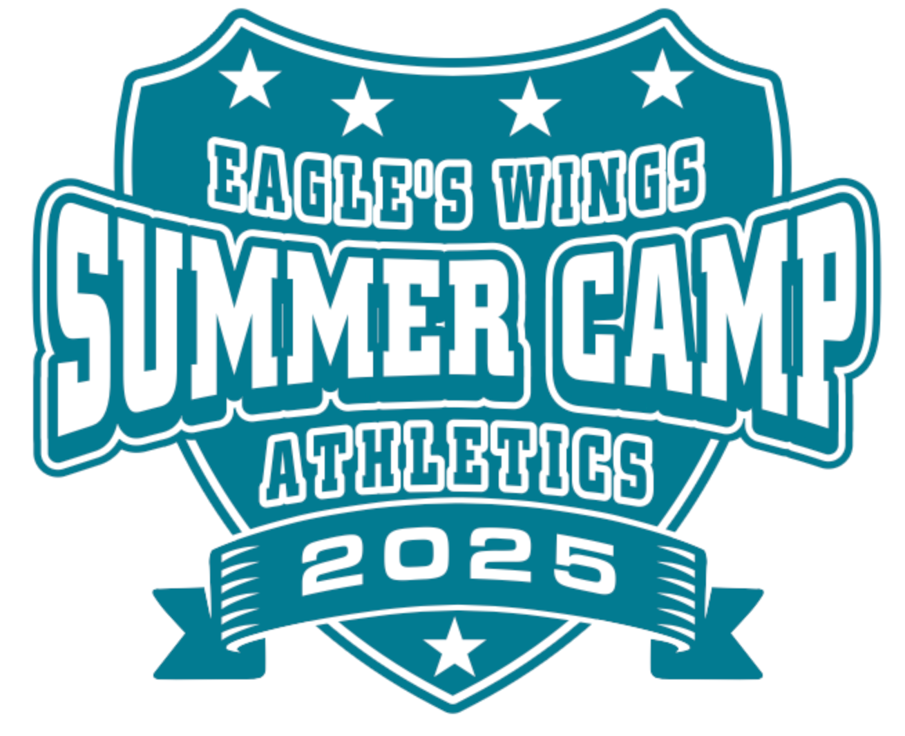 Eagle 's wings summer camp athletics 2025 logo