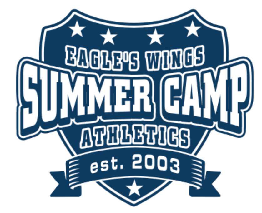 Eagle 's wings summer camp athletics 2025 logo