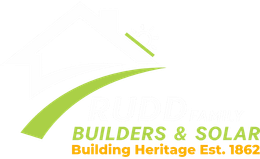 Logo: White house outline, green swoosh, 