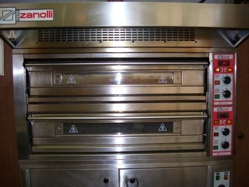 un forno di una pizzeria