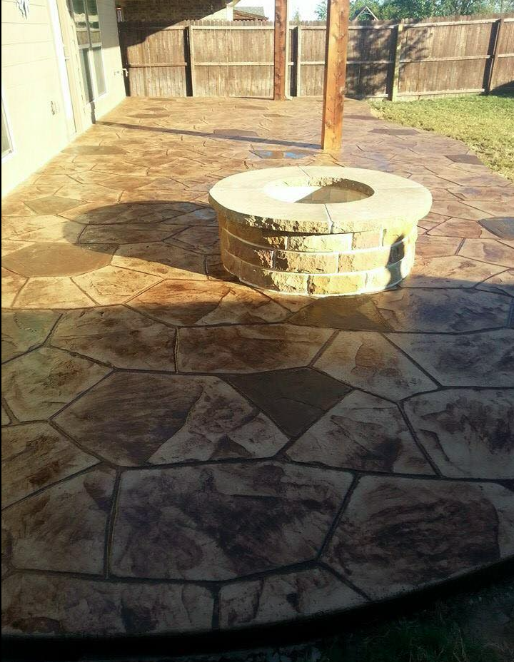 stamped concrete patio in lincoln nebraska