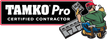 A logo for tamko pro certified contractor