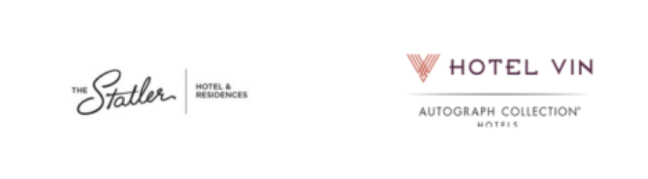 A couple of logos for a hotel called the stables and hotel vin.