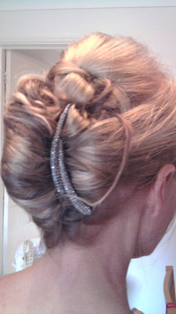 styled bridal hair