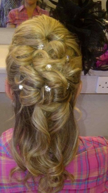 bridal  styled hair
