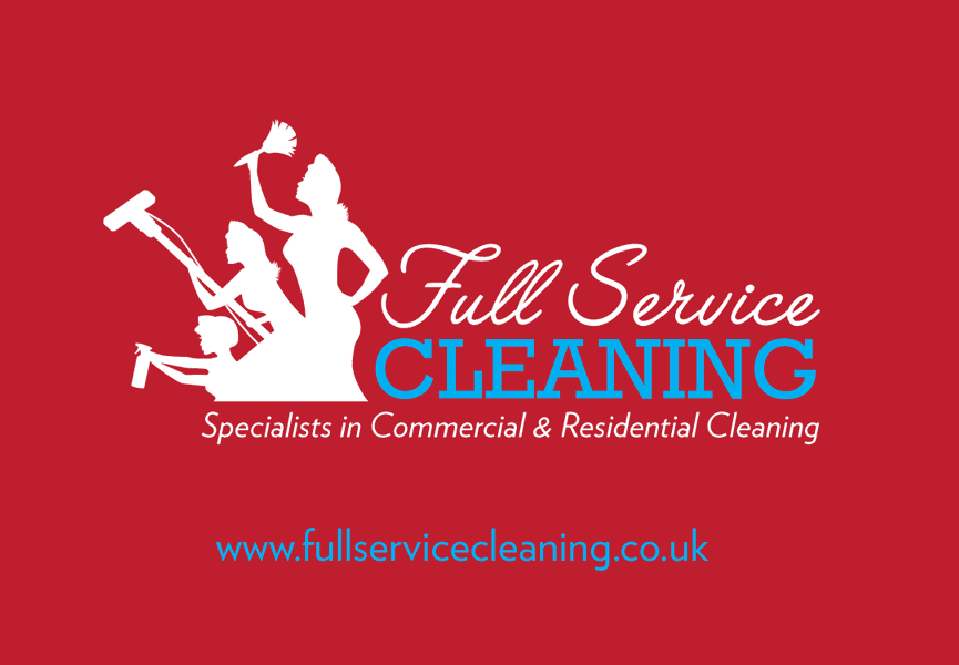 full service cleaning logo