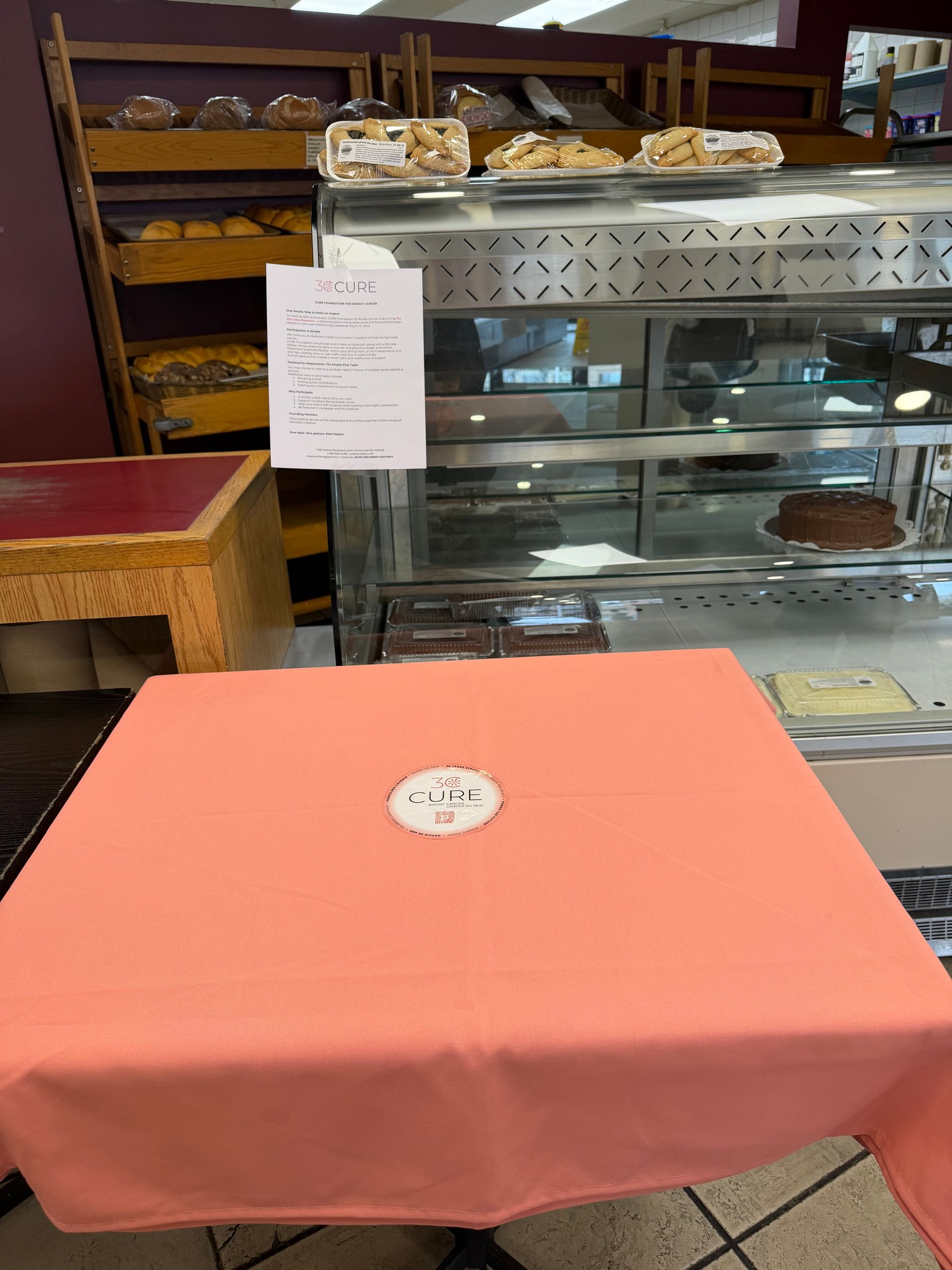 FRESSERS PARTICIPATES IN THE CURE FOUNDATION'S PINK TABLE MOVEMENT IN SUPPORT OF PATIENTS.