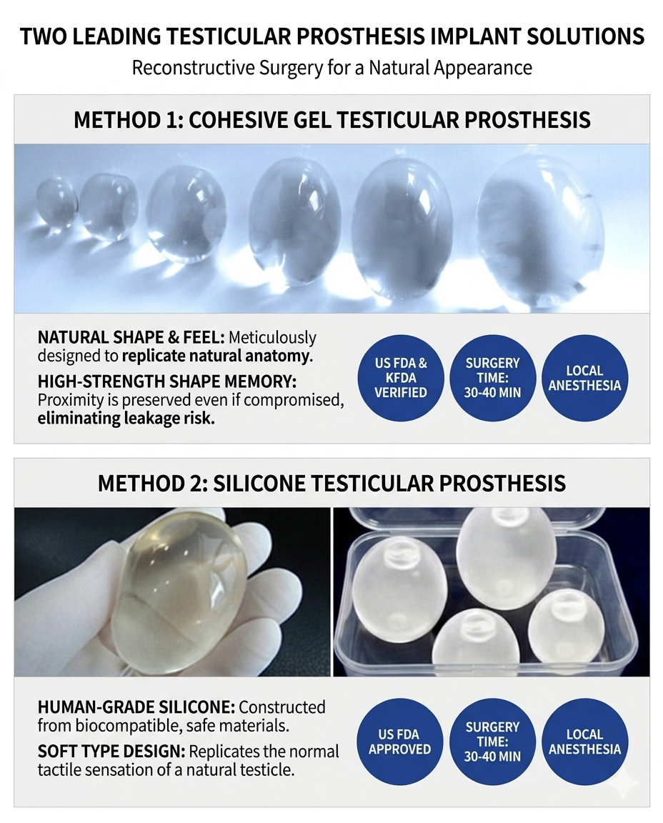 Testicular prosthesis procedure at Urogyn Busan Seomyeon
