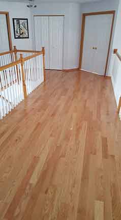 red oak natural pre finished oak floor — Flooring in Lansing, IL