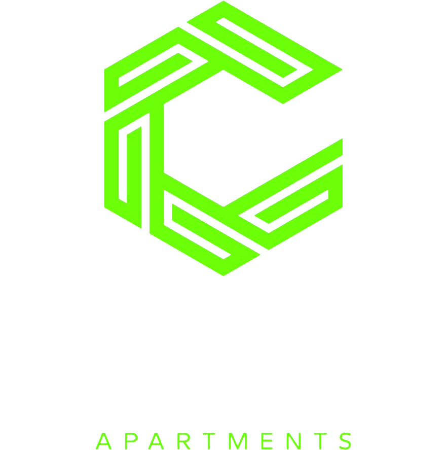 Chateau Apartments white logo for Burlington, NJ apartment community website