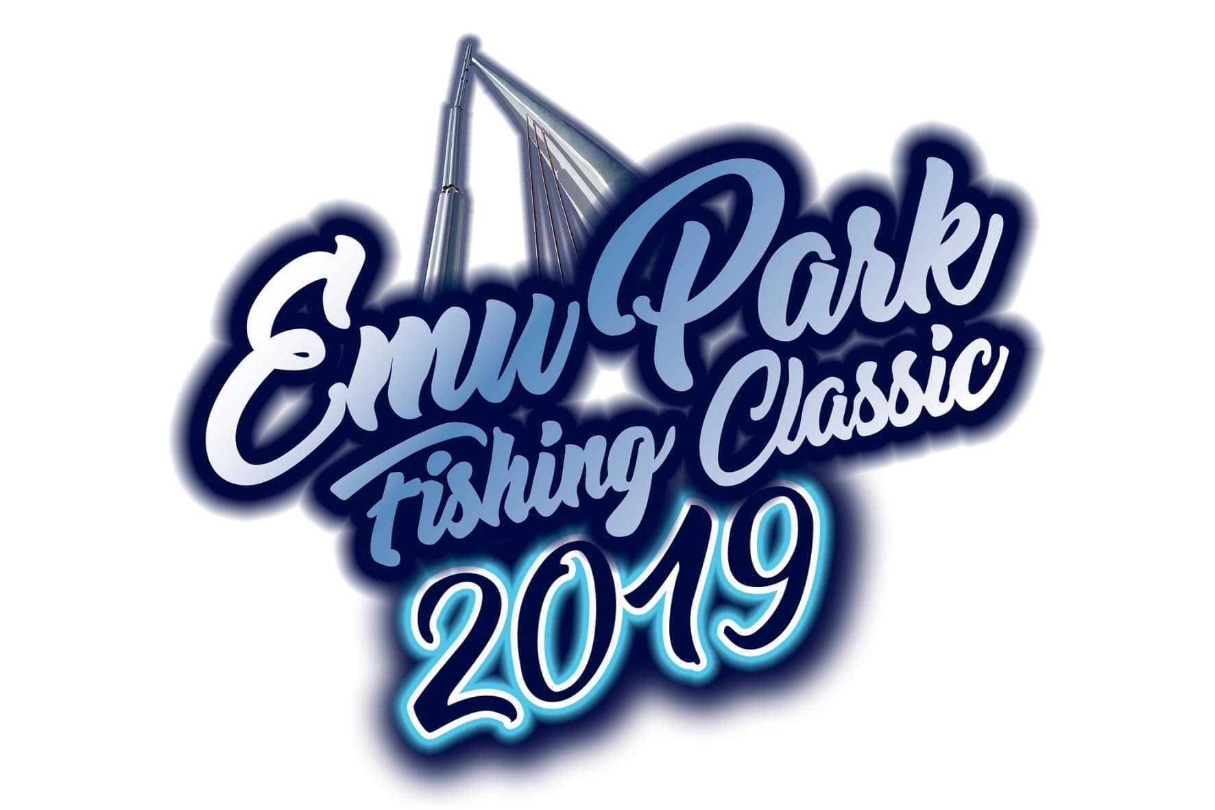 The logo for the emu park fishing classic 2019