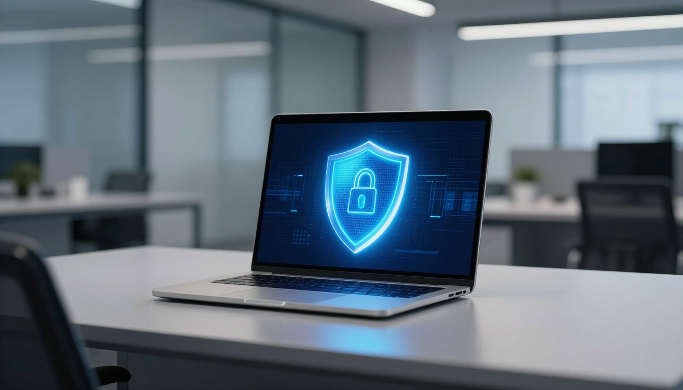 Concepto de ciberseguridad y protección de datos para pymes
