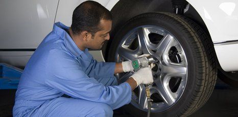 wheel being replaced