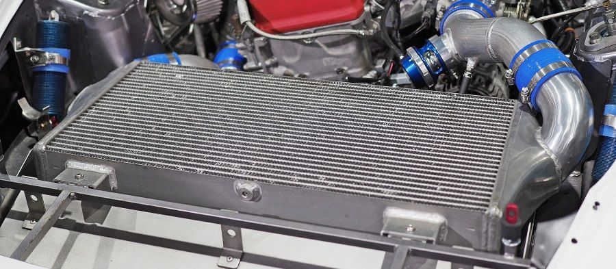 A Close Up of a Car Engine With a Radiator — Rycam Automotive in Buderim, QLD