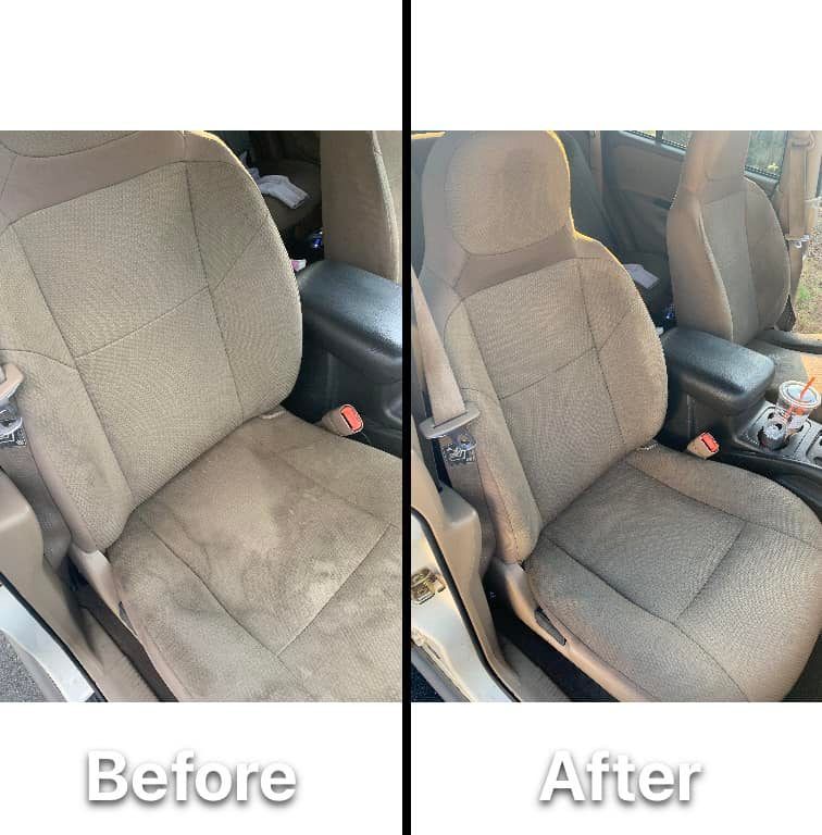 before and after upholstery cleaning