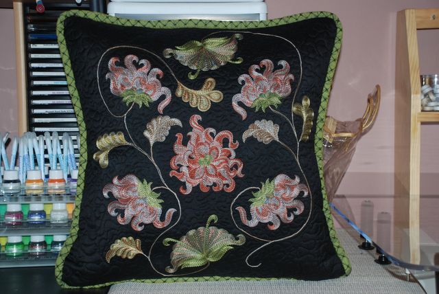 Embroidery On Pillow — Asheville Spartanburg, SC — Ray's Vacuum & Sewing