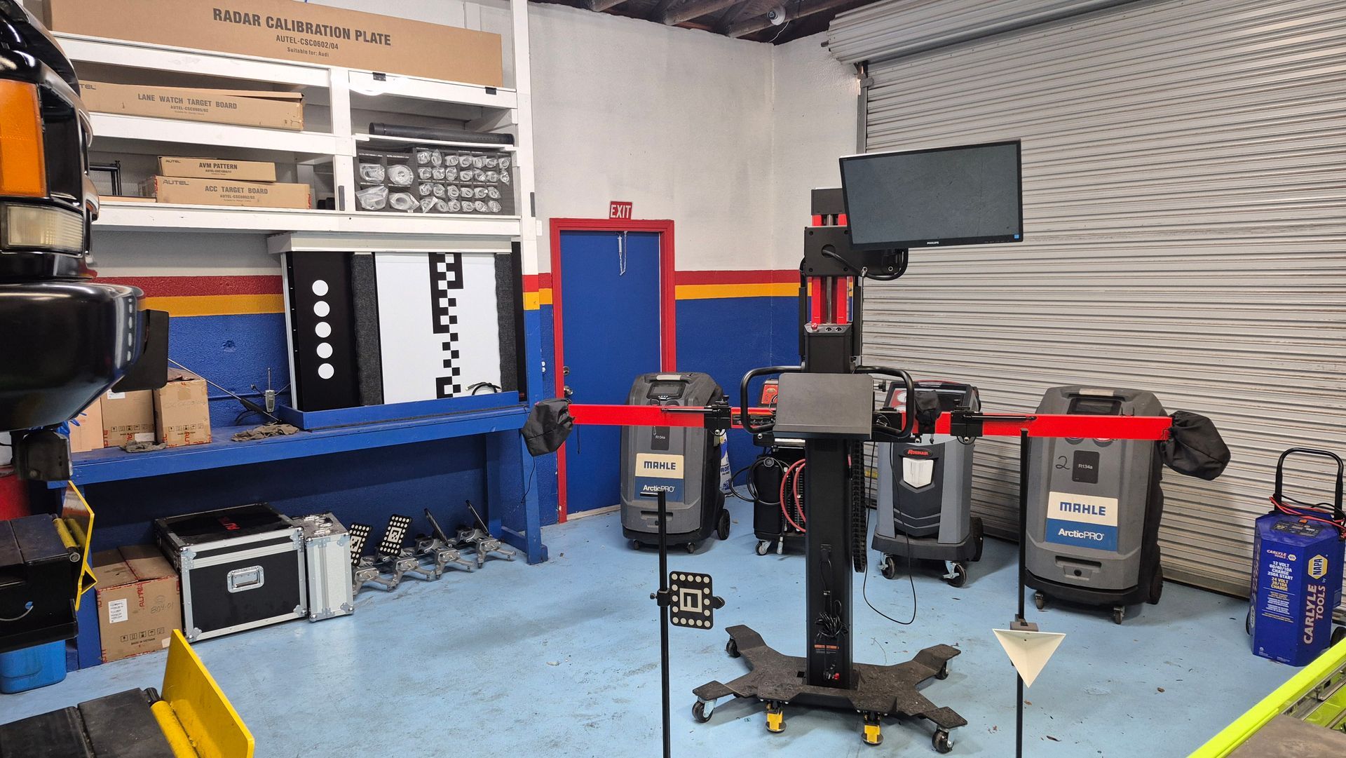 ADAS calibration machine at Dave's Auto & Mobile Repair in Titusville, FL