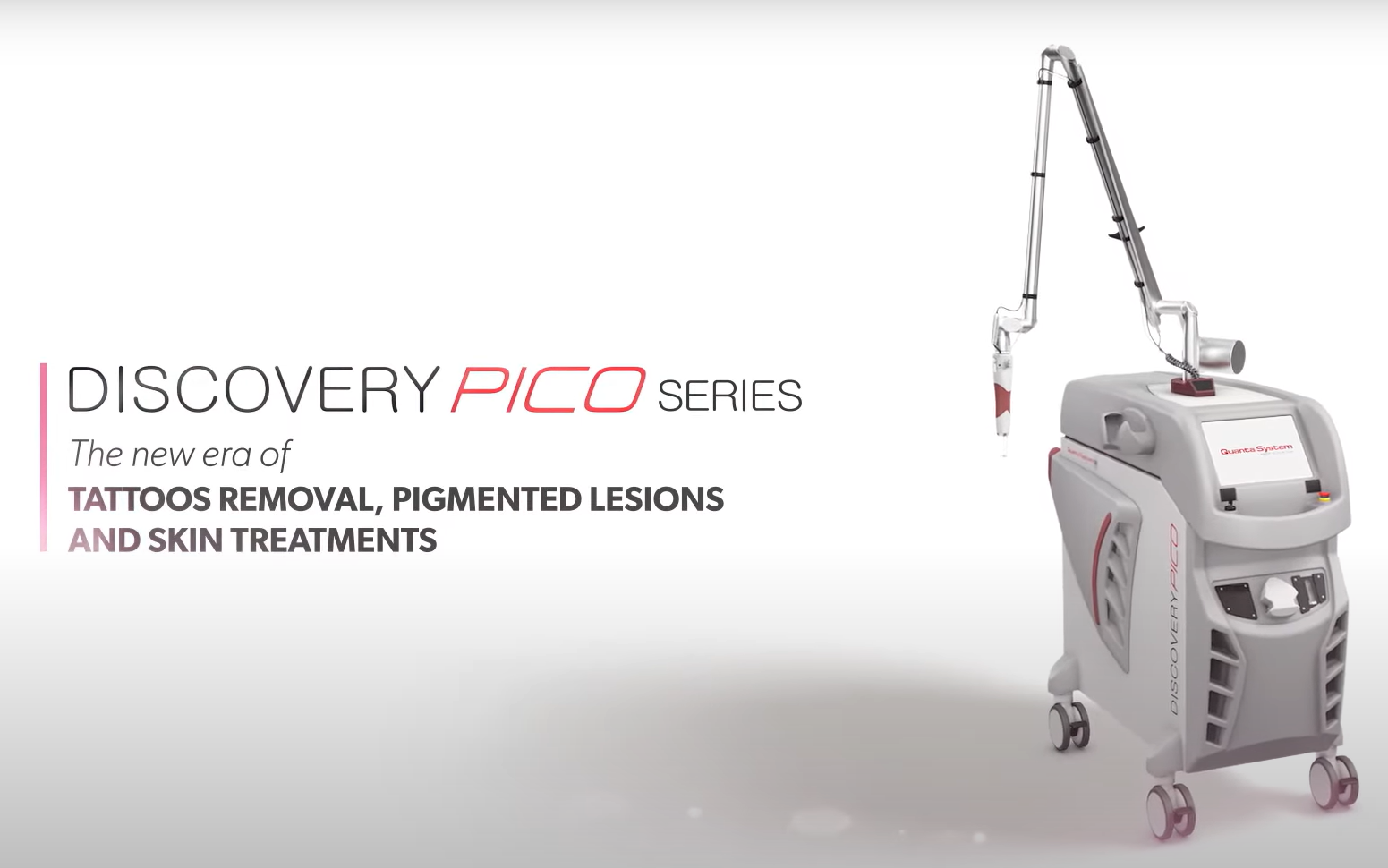 Discovery pico series is the new era of tattoos removal , pigmented lesions and skin treatments.