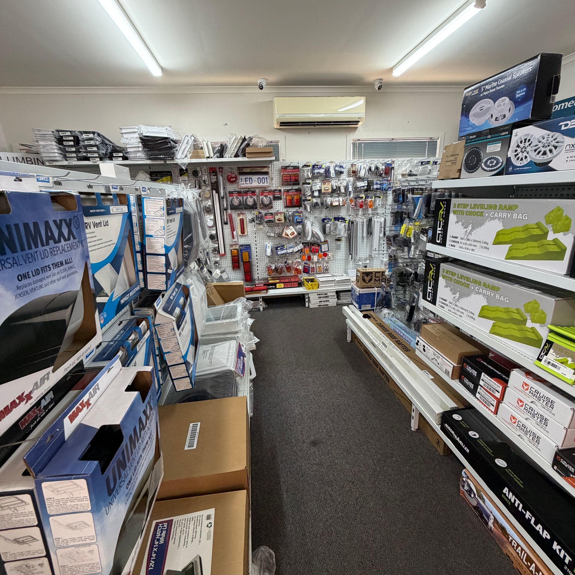 A RV Parts in a Store — Dempsters Caravan & RV in Thabeban, QLD