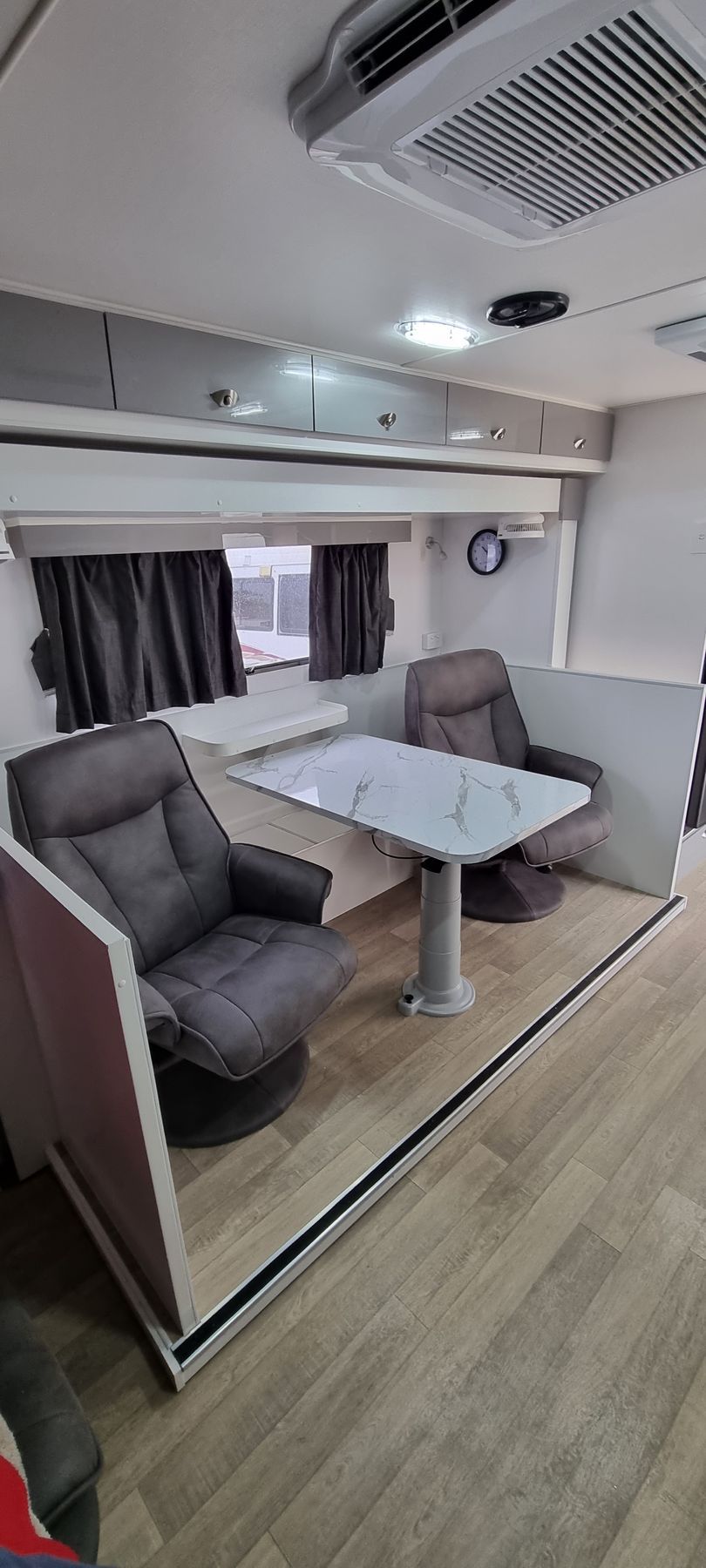 A Truck is Being Repaired in a Garage — Dempsters Caravan & RV in Thabeban, QLD