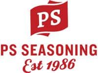 Red PS seasoning logo with text 