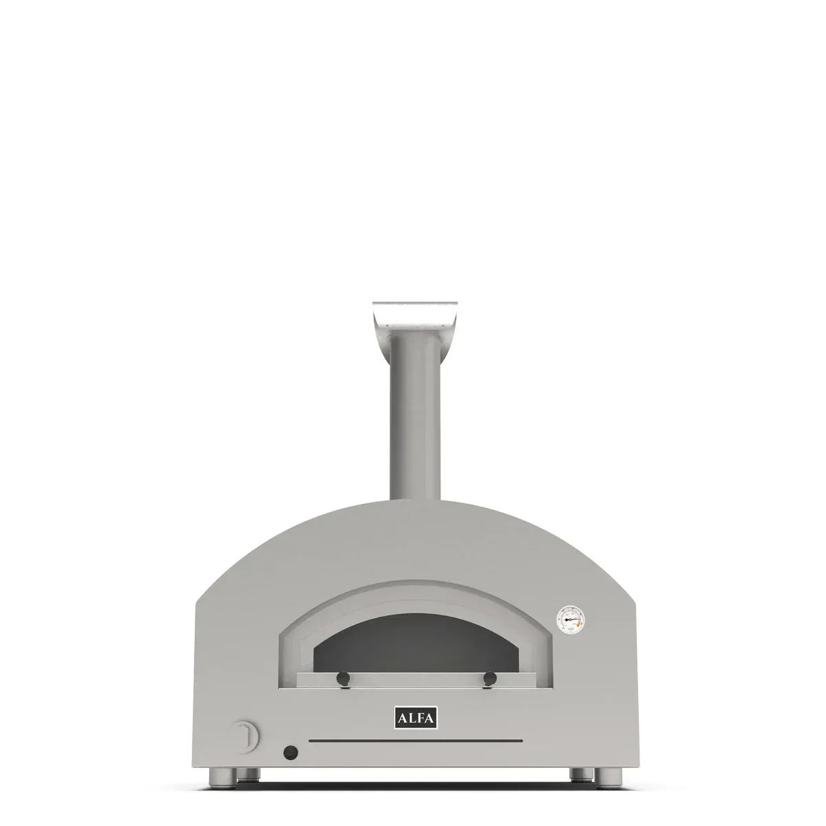 a 3d model of a pizza oven on a white background .