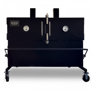 A large black box with a label that says ' myron moore ' on it