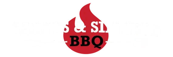 Logo with red flame, white text: 