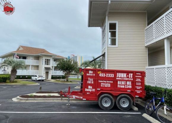 Our dumspter rented in Myrtle beach for a hassle-free cleanup.