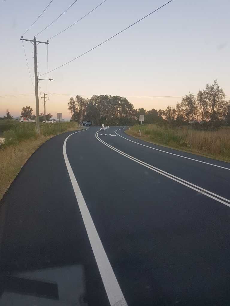 Street with perfect line marking