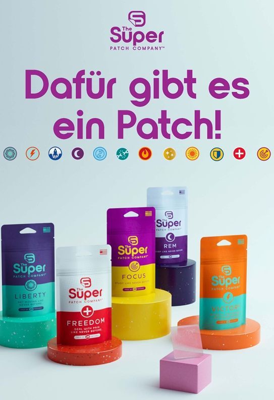 A poster that says ' dafür gibt es ein patch ' on it