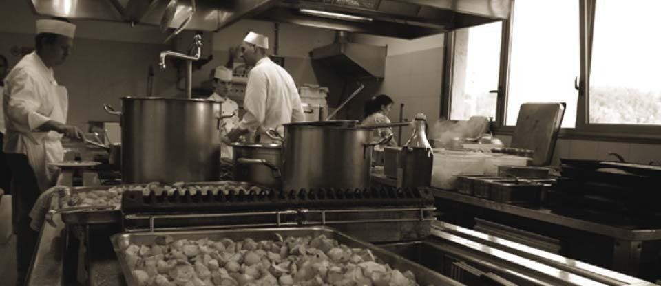 Cucina del ristorante