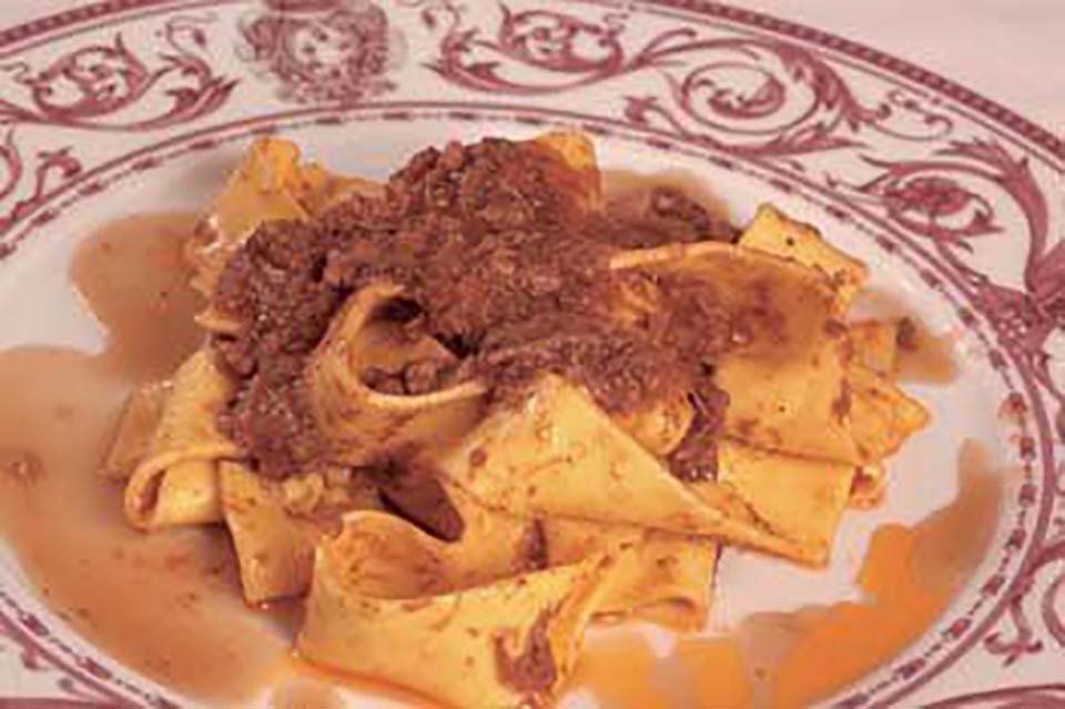 Pappardelle al sugo di cinghiale