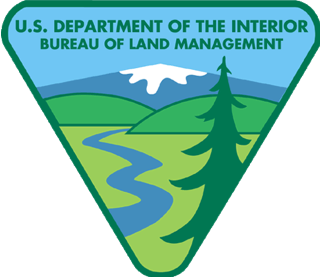 A logo for the u.s. department of the interior bureau of land management