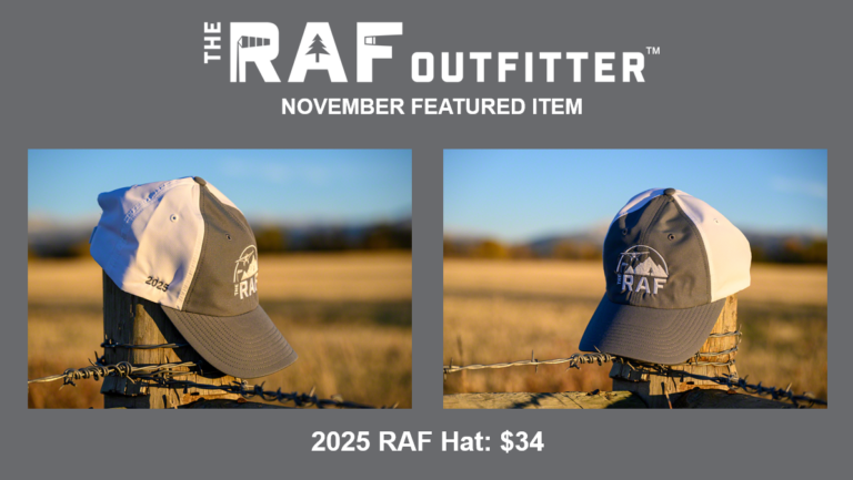 The raf outfitter november featured item is the 2025 raf hat