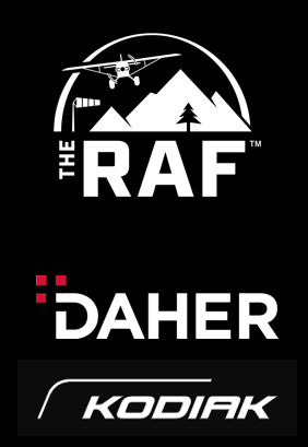 A logo for a company called the raf and daher