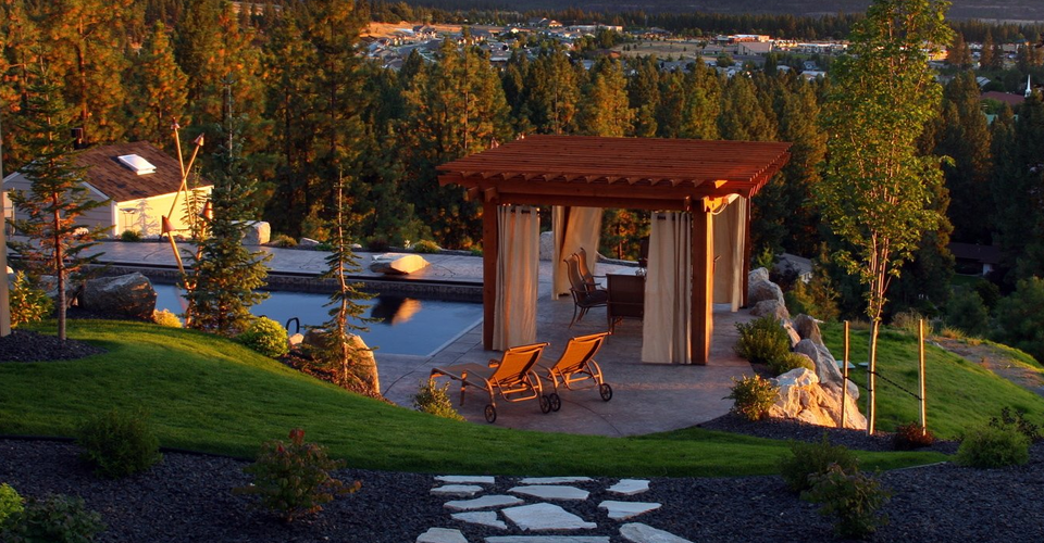 The perfect gazebo and the perfect view