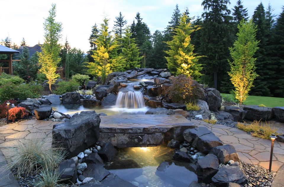 outdoor water feature