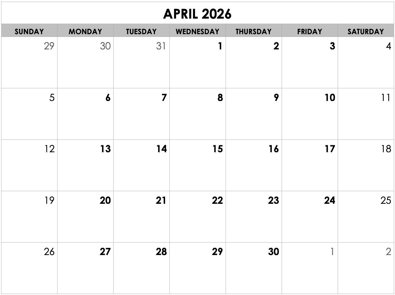 A black and white calendar for july 2025