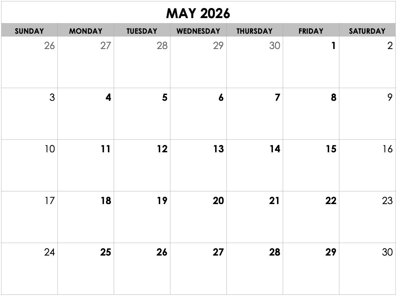 A black and white calendar for july 2025