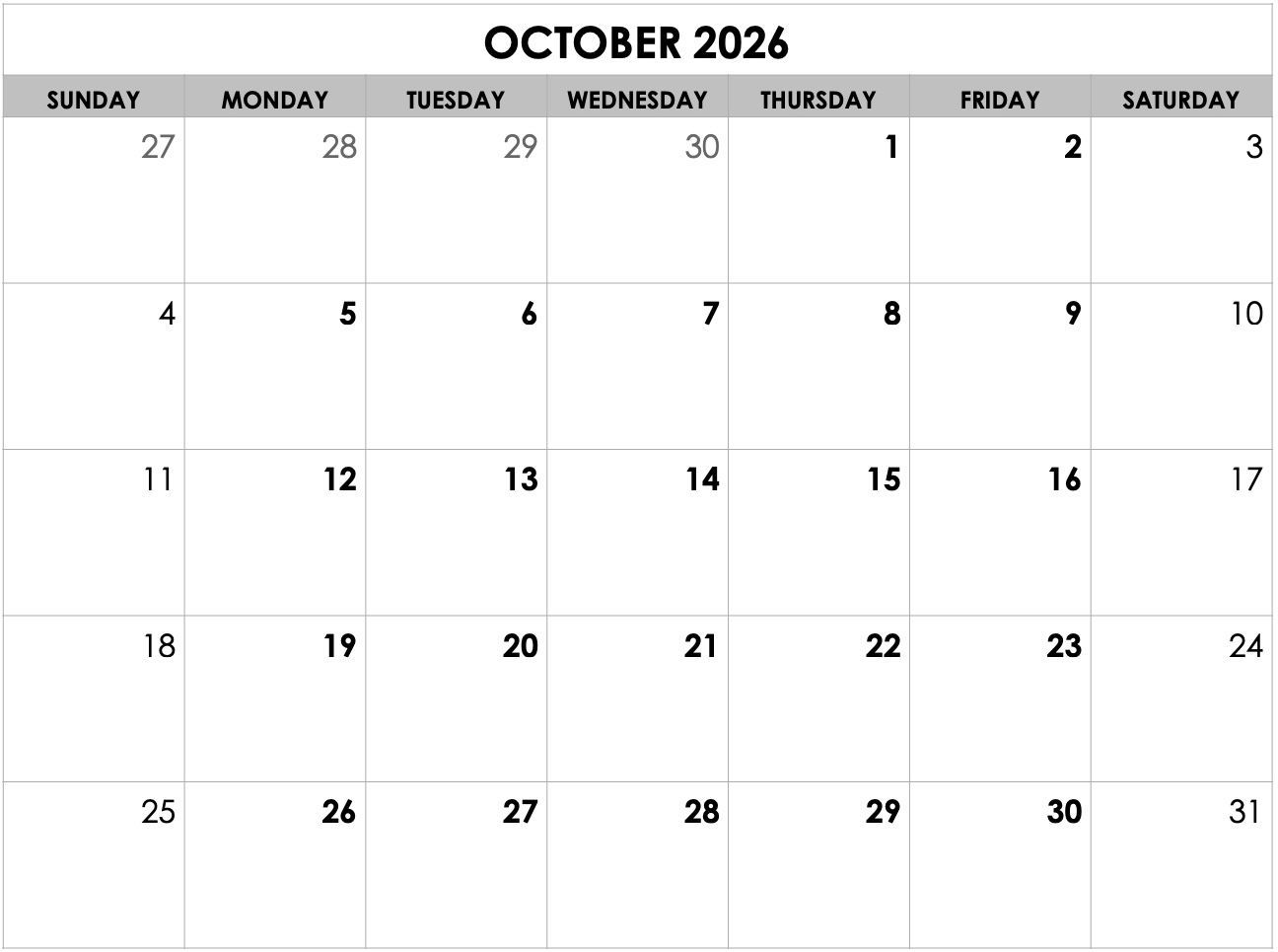 A black and white calendar for july 2025