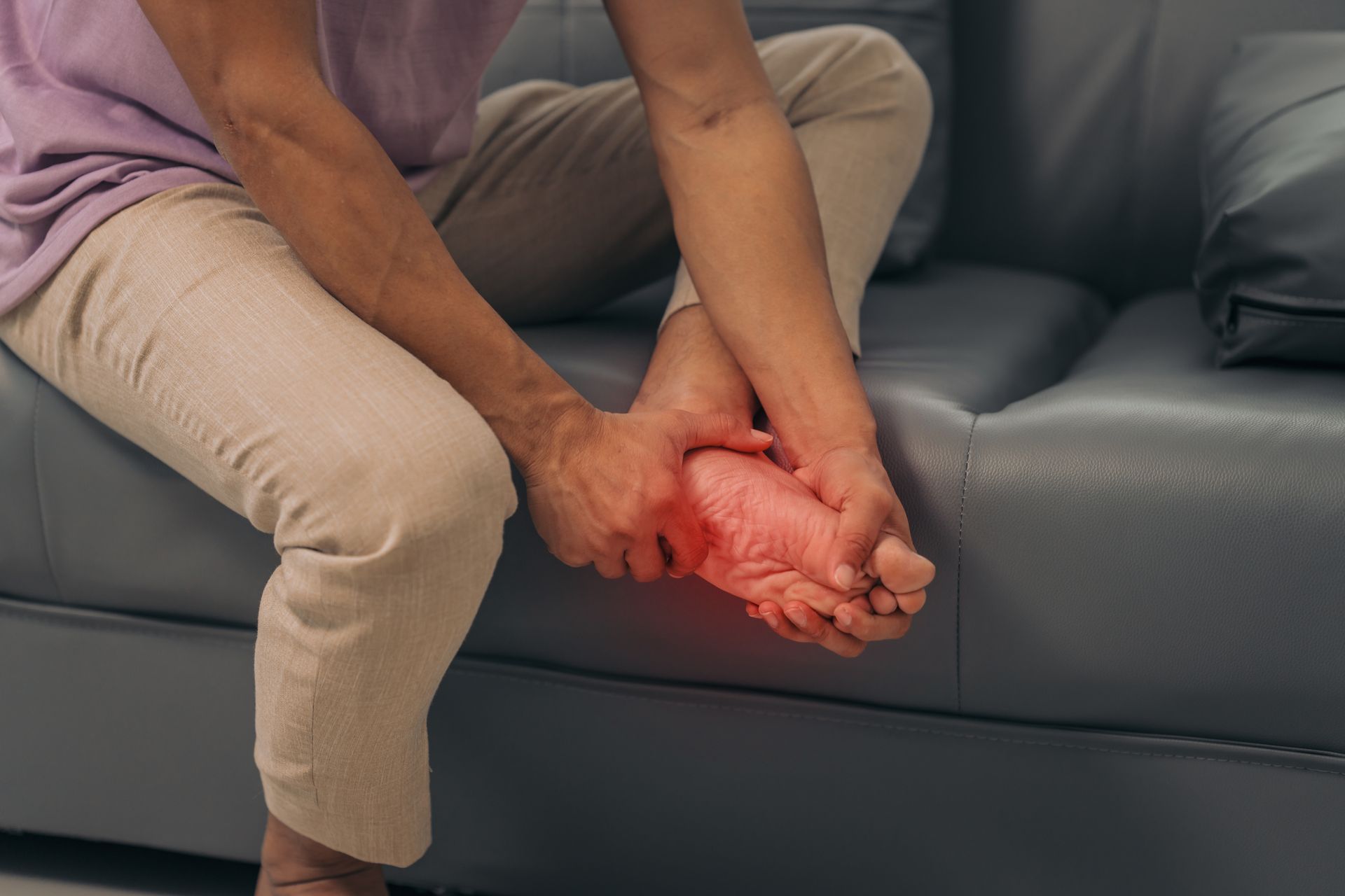 Patient with plantar fasciitis