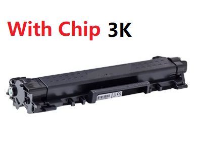 Cartuccia toner nera con chip, contrassegnata con "3K".