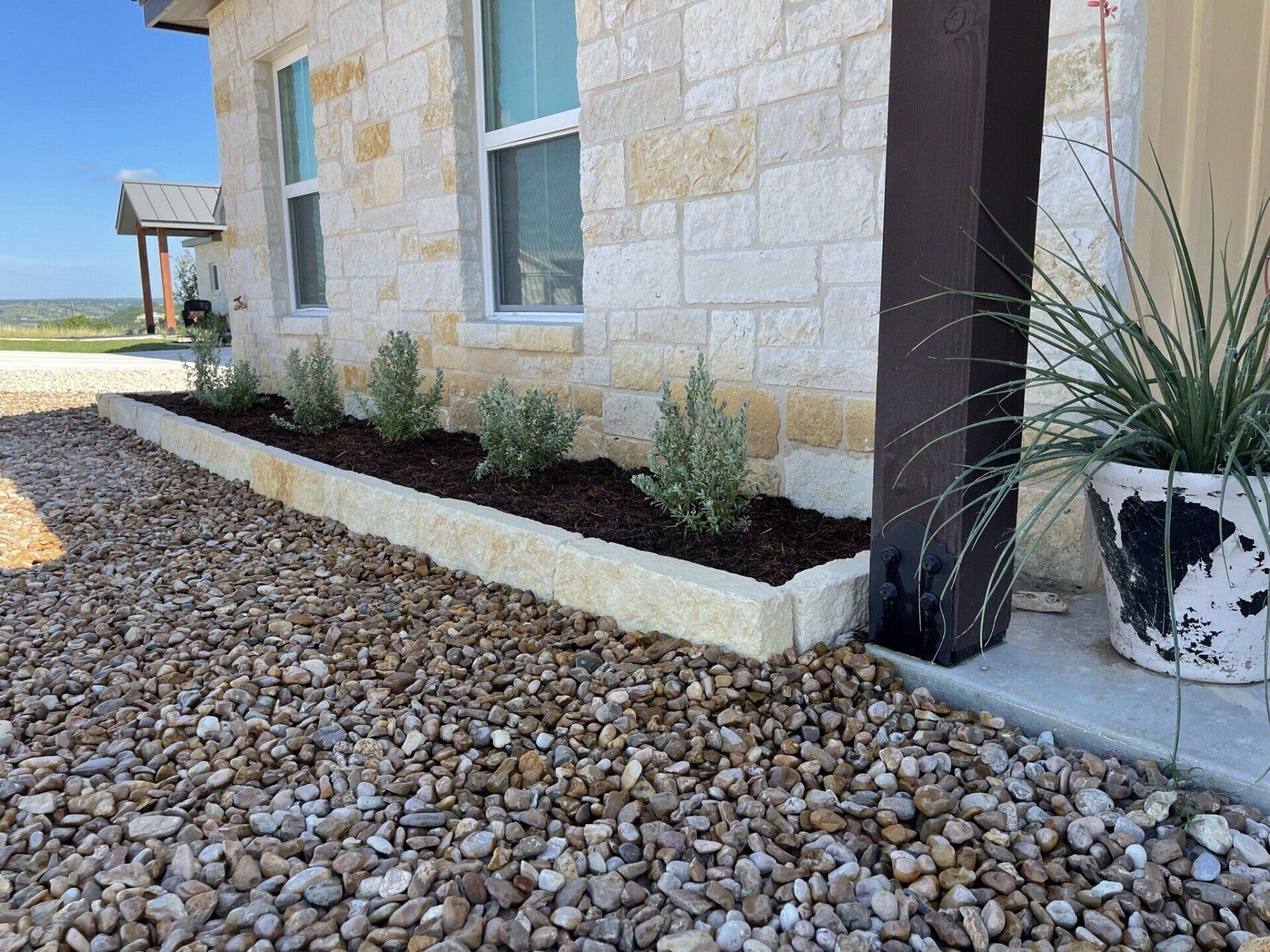 Flower Bed in planters box
