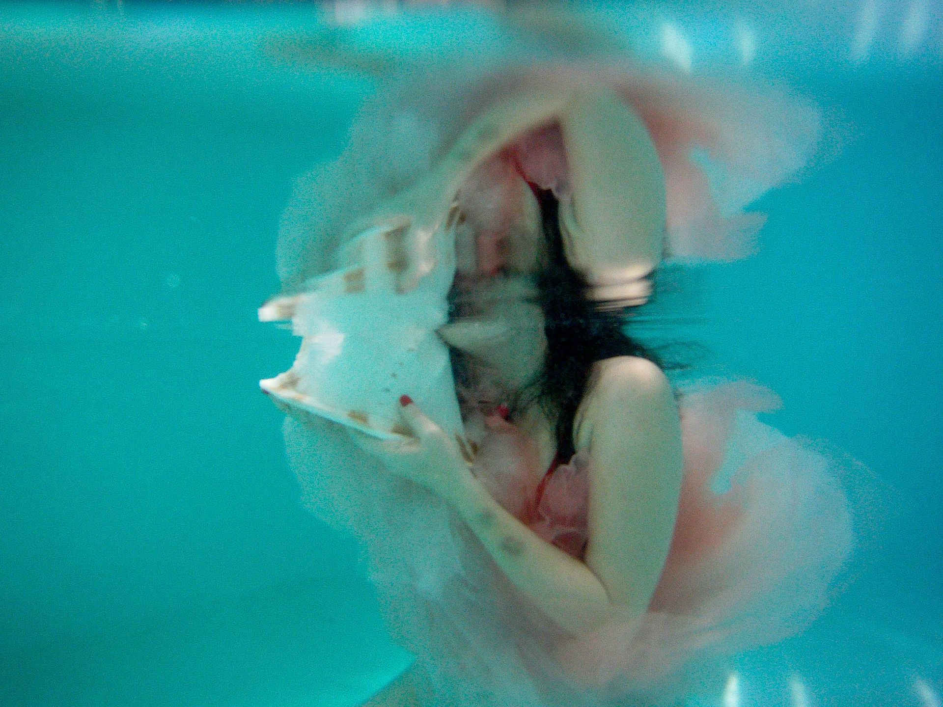 אֲנִי מַשְׁקִיעָה אֶת עצמי בַּמַּיִם הַצְּלוּלִים