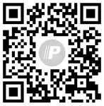 QR code with a central white 