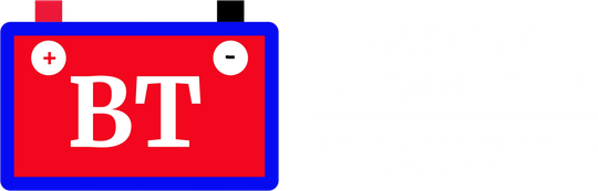 A logo for bt battery technologies your battery warehouse and supply