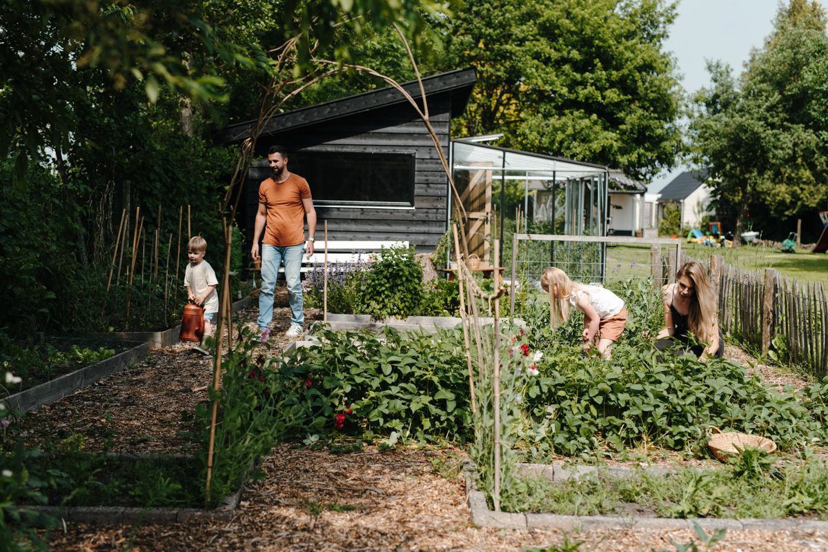 Fotoshoot in de moestuin