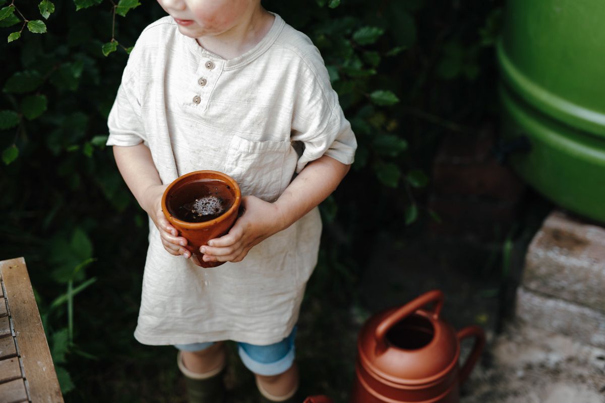 Fotoshoot in de moestuin