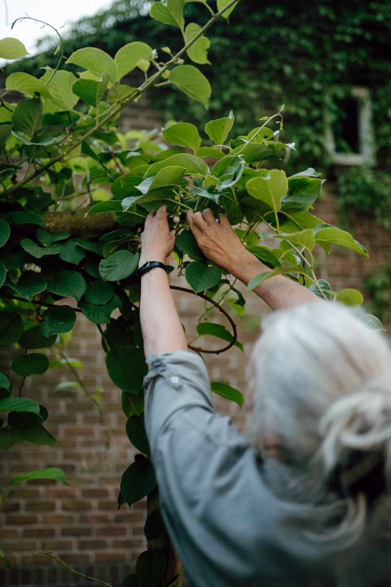 Fotoshoot in de tuin van Angelique - Stapel op mijn school